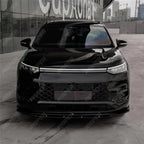 VW Tayron R-Line MK1 2025 On Front Splitter In Gloss Black Front Splitter