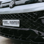 Front Splitter In Gloss Black For VW Tiguan R-Line MK3 2024 On - Front Splitter