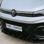 Front Splitter In Gloss Black For VW Tiguan R-Line MK3 2024 On - Front Splitter
