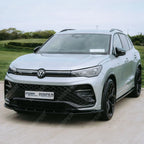 Front Splitter In Gloss Black For VW Tiguan R-Line MK3 2024 On - Front Splitter