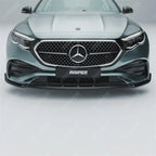 Mercedes E Class W214 2024+ Front Splitter Lip In Gloss Black Front Splitter