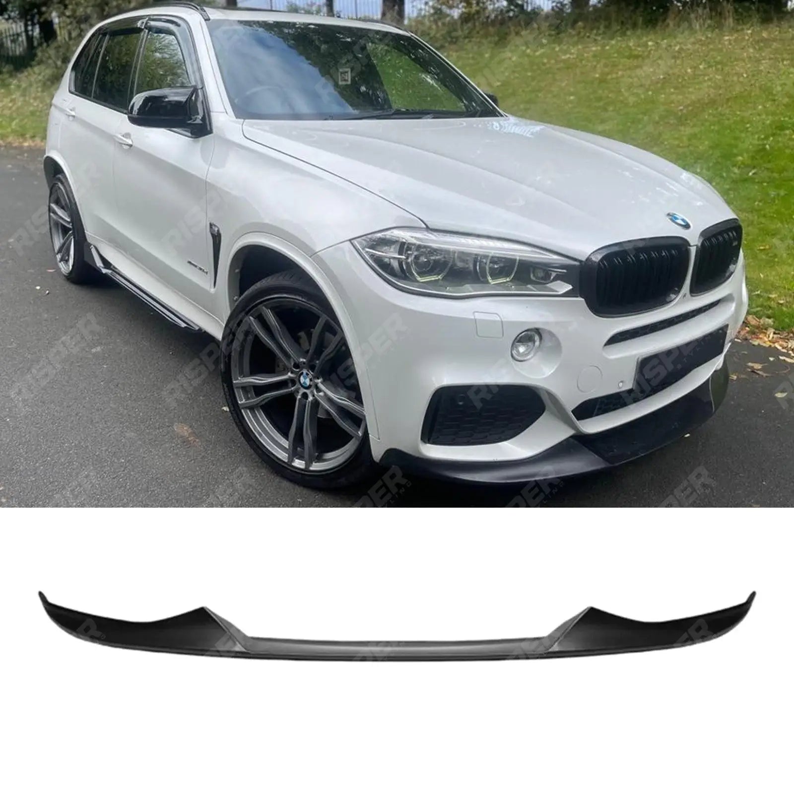 BMW X5 F15 M Sport 2013 - 2018 - Front Splitter Lip in Matte Black Main image