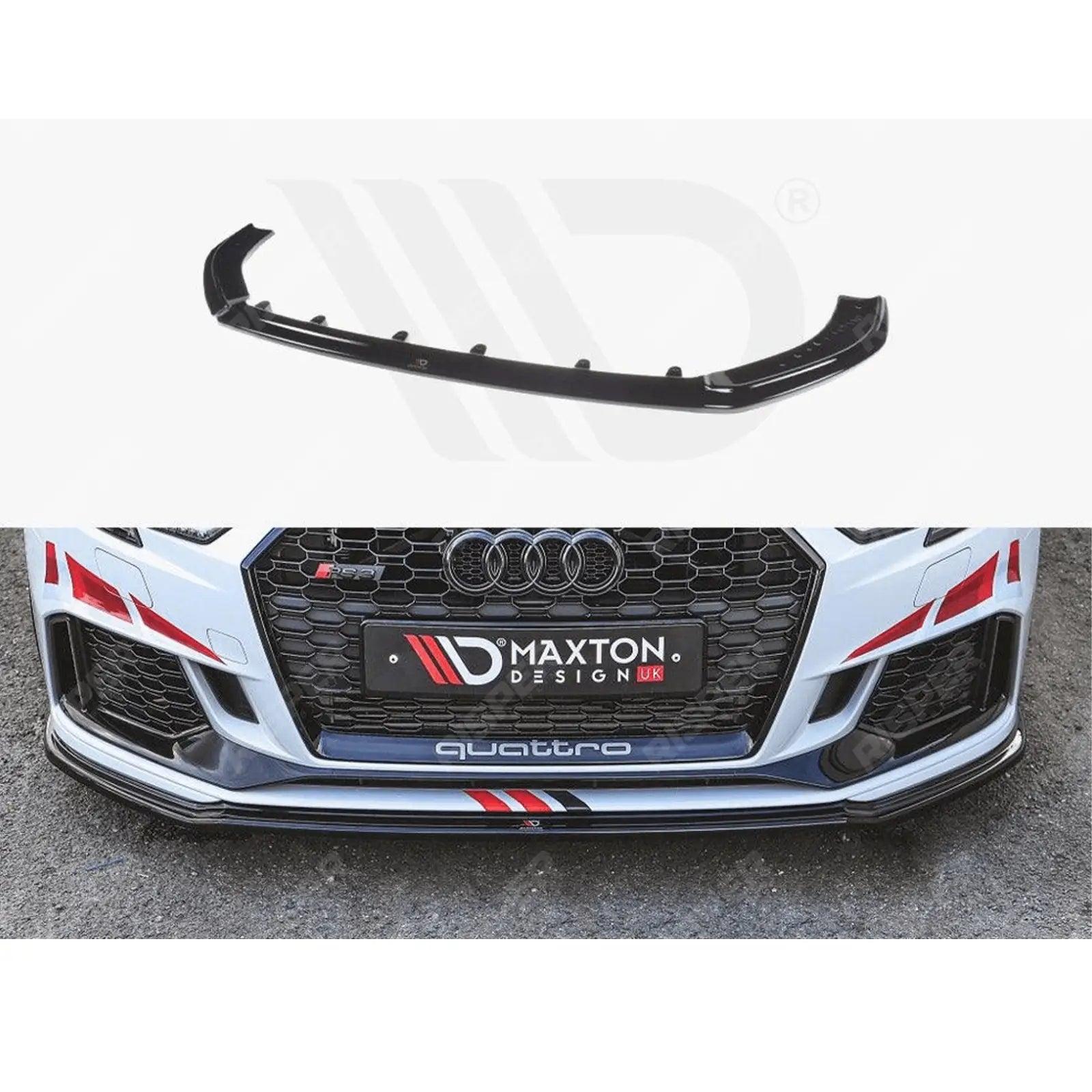 FRONT SPLITTER V.2 AUDI RS3 8V FACELIFT SPORTBACK (2017 - 2020) Main image