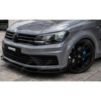 Volkswagen Caddy 2015-2020 Front Splitter Version 2 in Gloss Black - Front Splitter