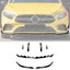 MERCEDES A CLASS AMG LINE W177 FACELIFT 2023+ FRONT SPLITTER WITH CANARDS IN GLOSS BLACK Front Splitter