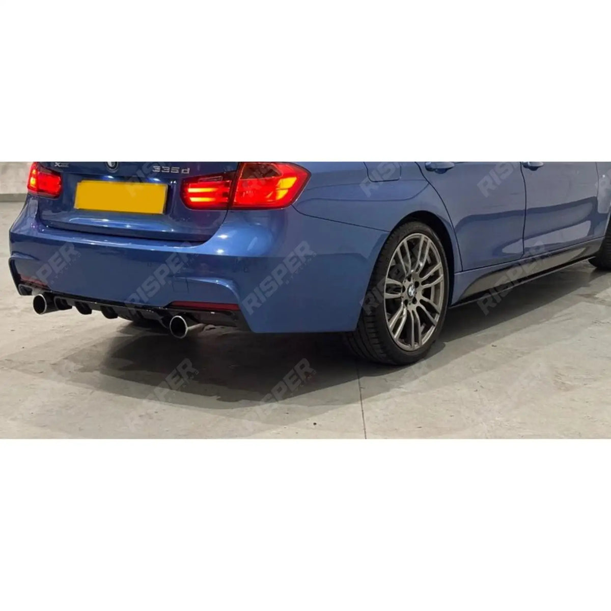 BMW 3 Series F30 M Sport 2012-2018 Gloss Black Full Aero Body Kit - Diffuser 0___0 Aero Kit