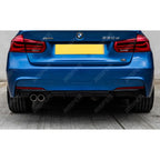 BMW 3 Series F30 M Sport 2012-2018 Gloss Black Full Aero Body Kit - Diffuser 00___ Aero Kit