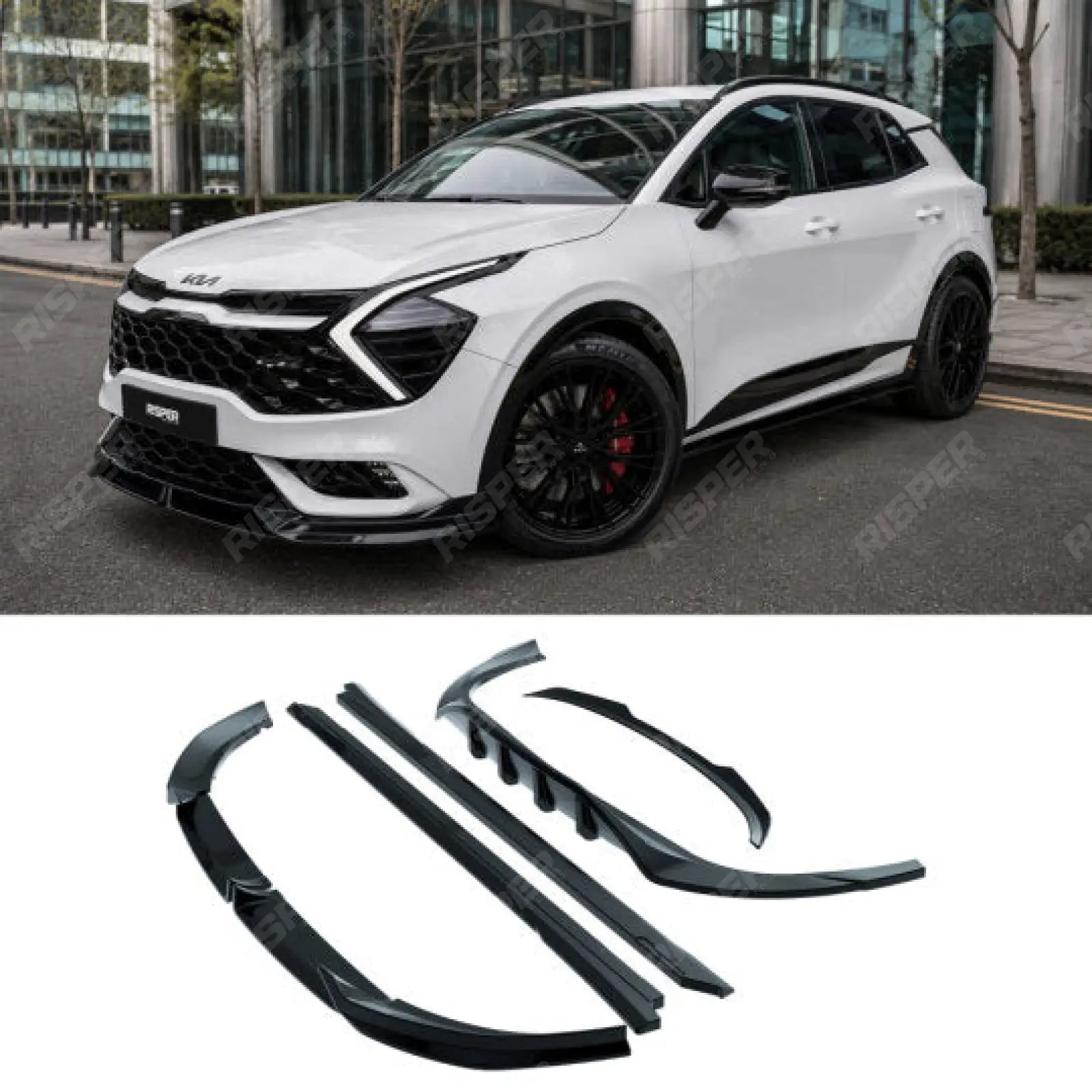 Full Aero Body Kit In Gloss Black For Kia Sportage MK5 GT Line 2021-2025 - Aero Kit Main image