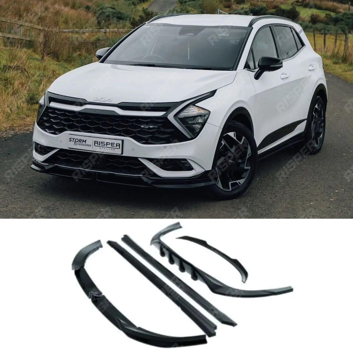 Full Aero Body Kit In Gloss Black For Kia Sportage MK5 GT Line 2021-2025 - Aero Kit Main image