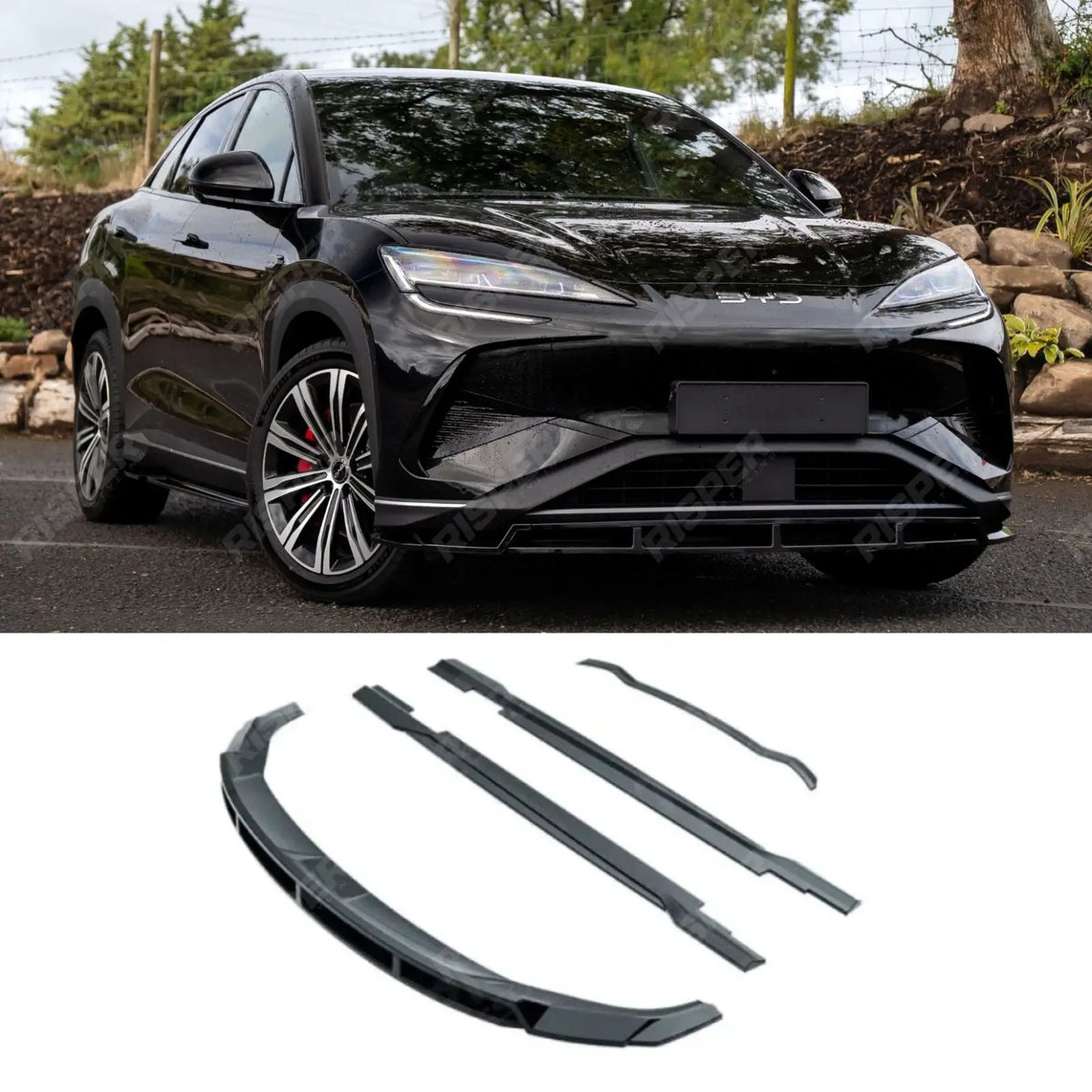 Full Aero Kit In Gloss Black For BYD Sealion 7 2024 On - Body Kit Main image