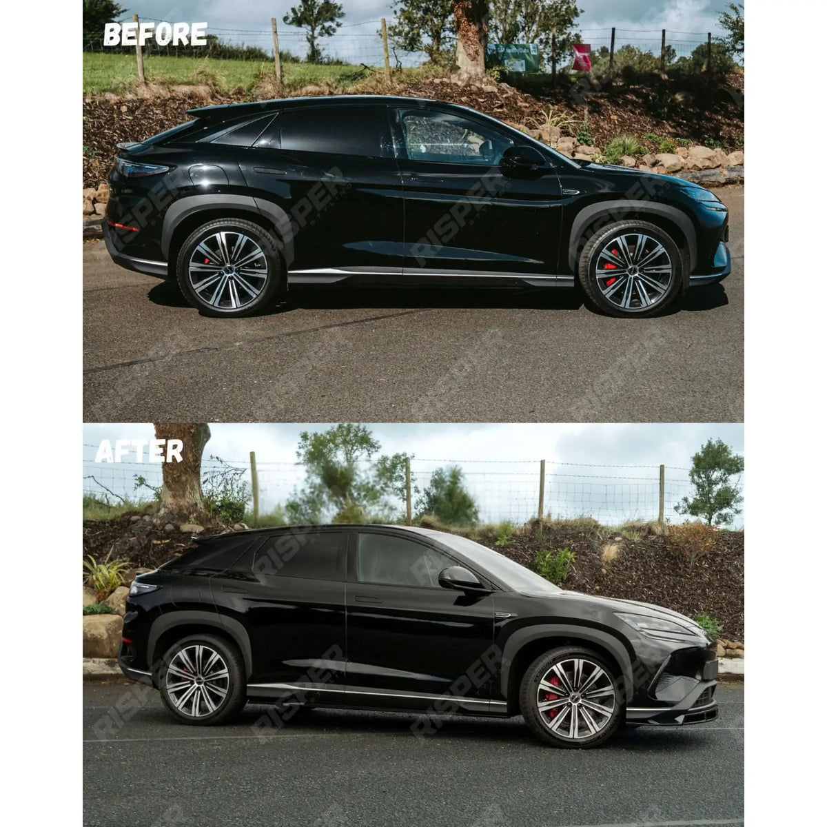 Full Aero Kit In Gloss Black For BYD Sealion 7 2024 On - Body Kit