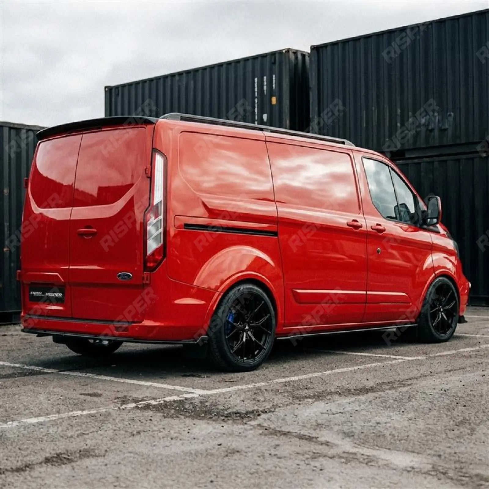Ford Transit Custom Mk1 Facelift 2017-2023 Full Aero Kit in Gloss Black - Aero Kit