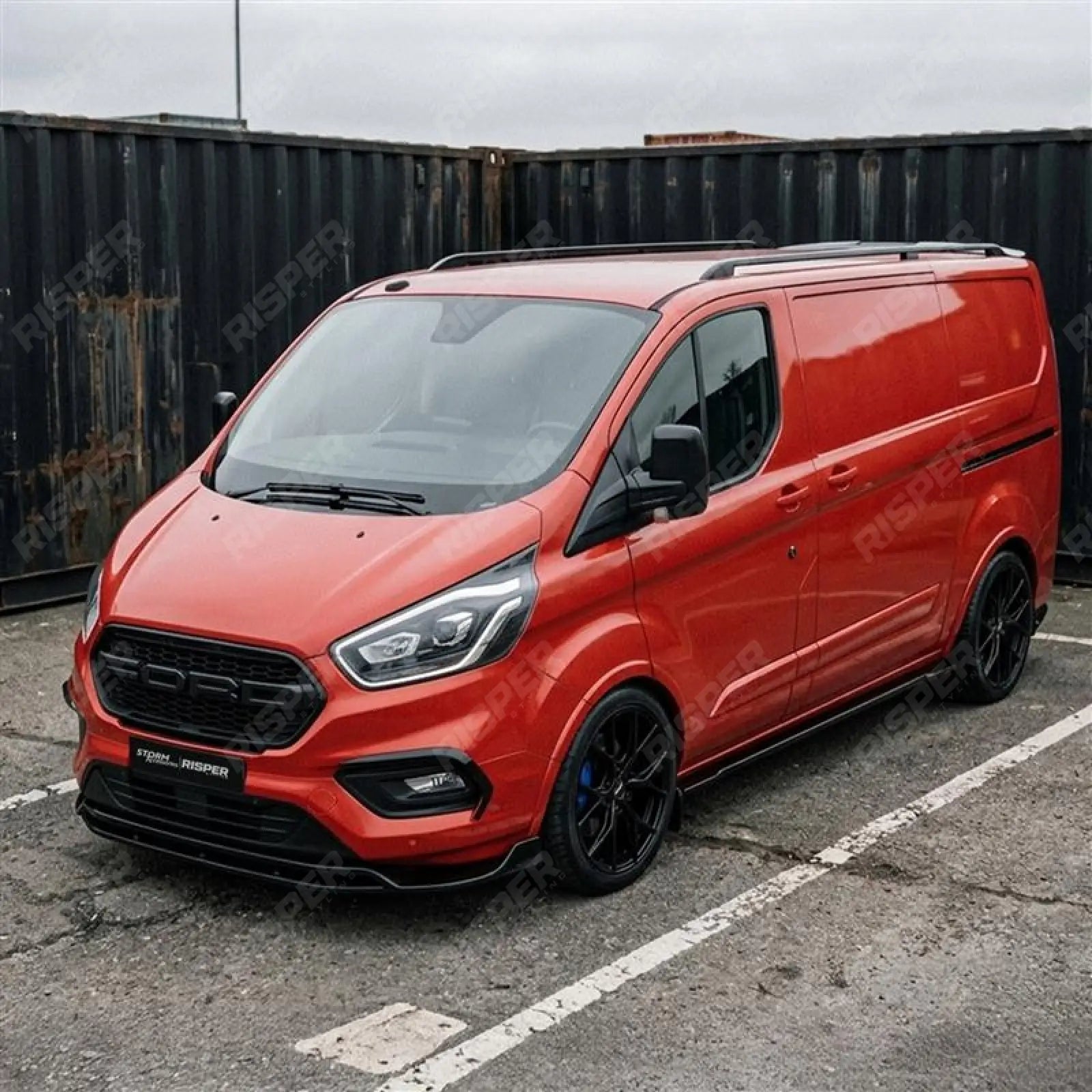 Ford Transit Custom Mk1 Facelift 2017-2023 Full Aero Kit in Gloss Black - Aero Kit