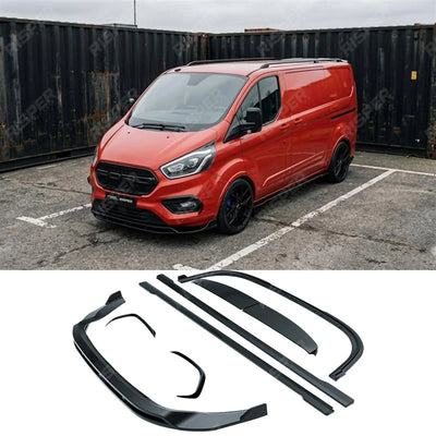 Ford Transit Custom Mk1 Facelift 2017-2023 Full Aero Kit in Gloss Black - Aero Kit