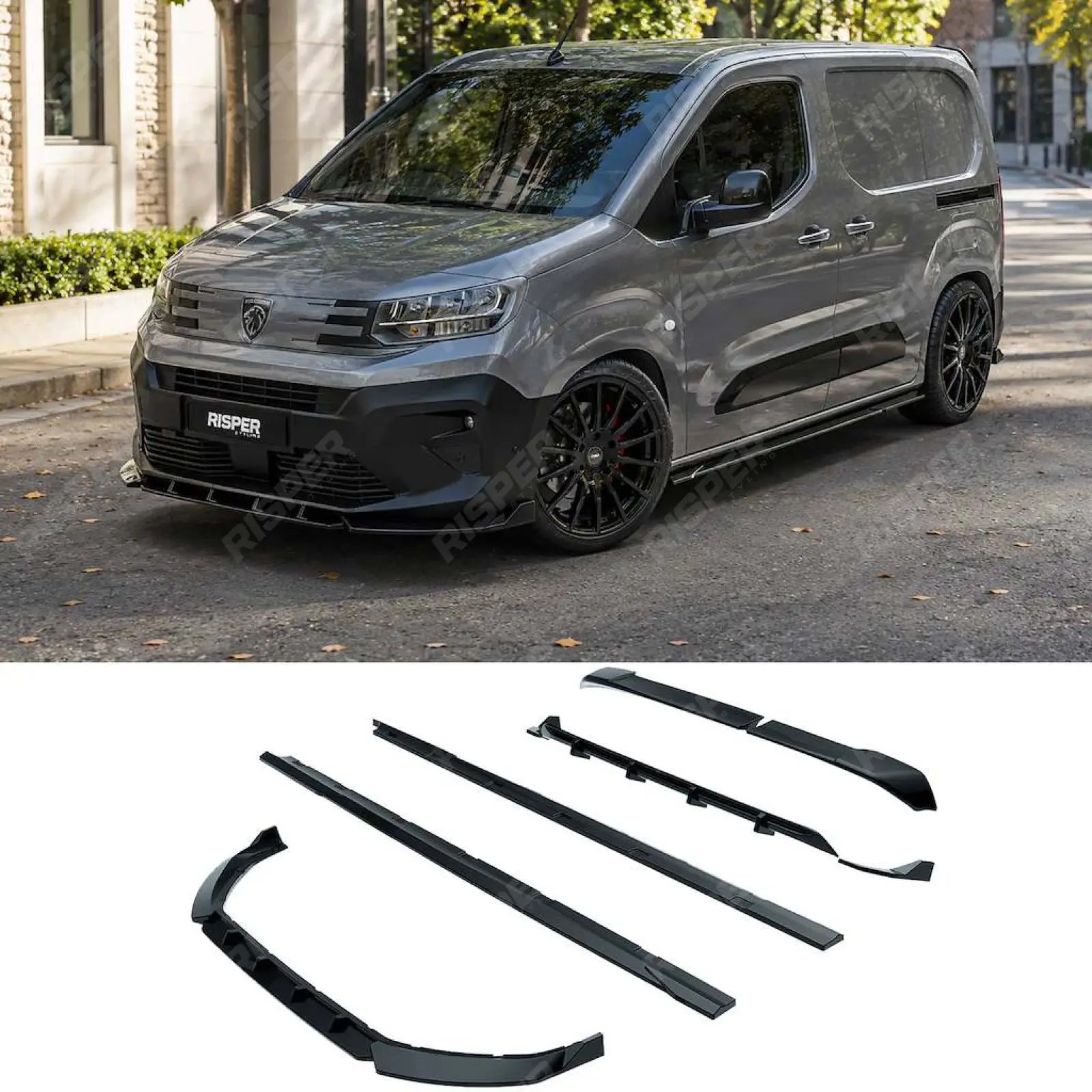 Full Aero Kit in Gloss Black For Peugeot Partner / Citroen Berlingo 2023+ - Aero Kit Main image