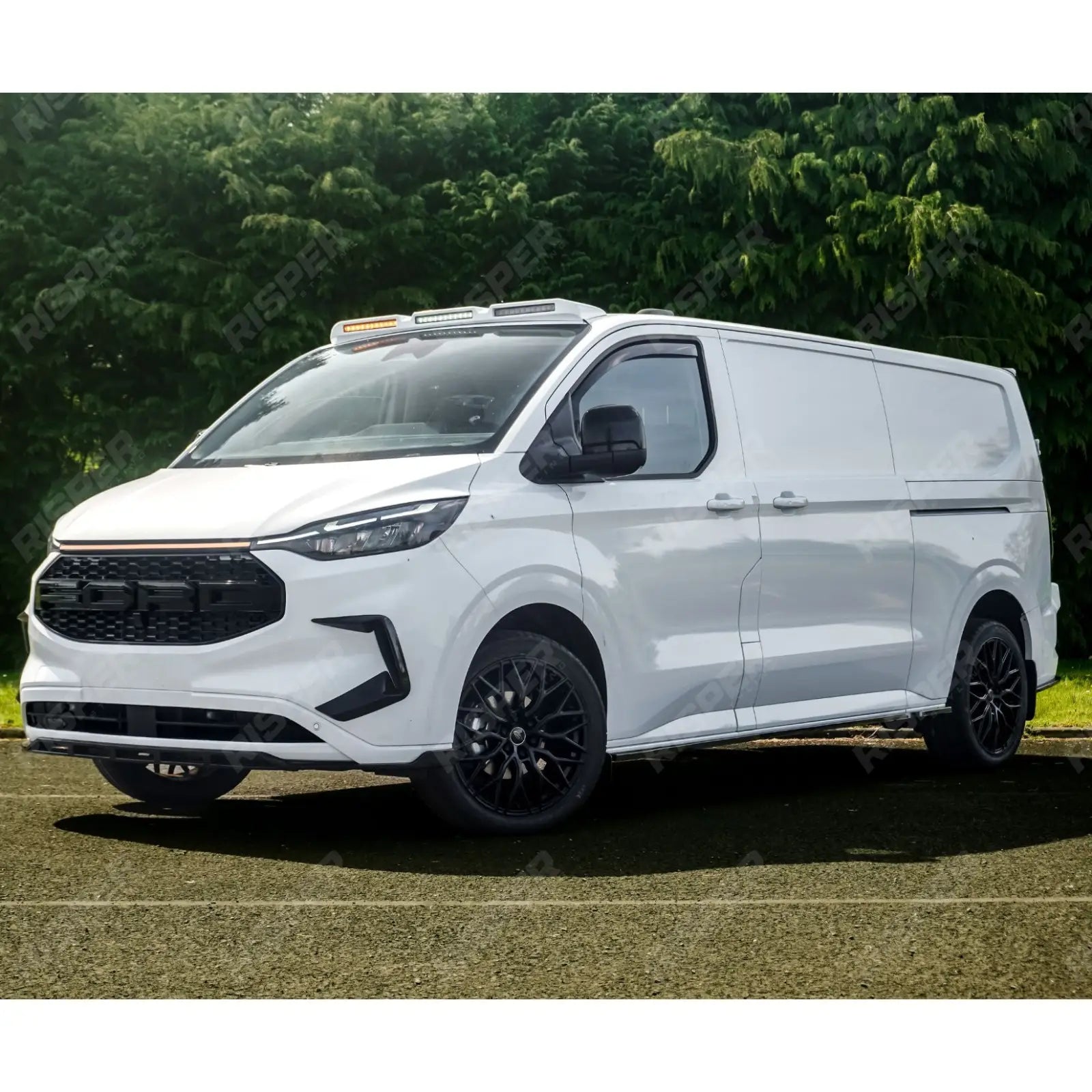 Ford Transit Custom MK2 2024 on LWB Full Low Line Aero Kit V1 In Gloss Black Aero Kit