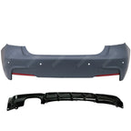 BMW 3 Series F30 2012-2018 Full Rear Bumper Assembly SE Sport to M Sport Look With Diffuser 00___ Rear Bumper