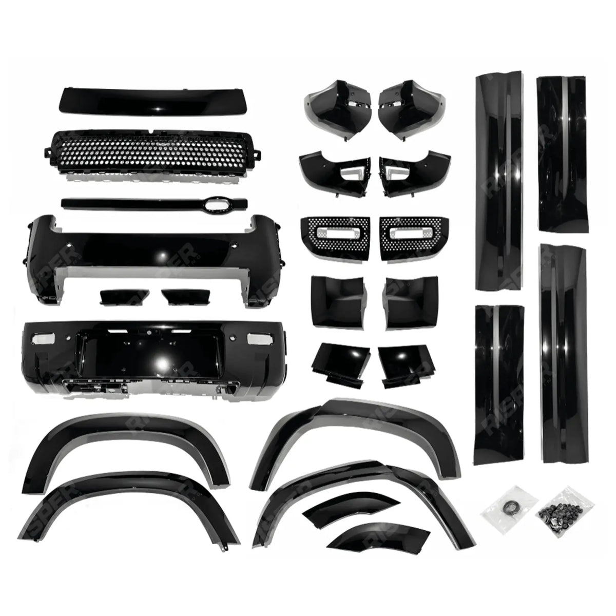 Land Rover Defender L663 110 Gloss Black Full Kit Upgrade By Risper