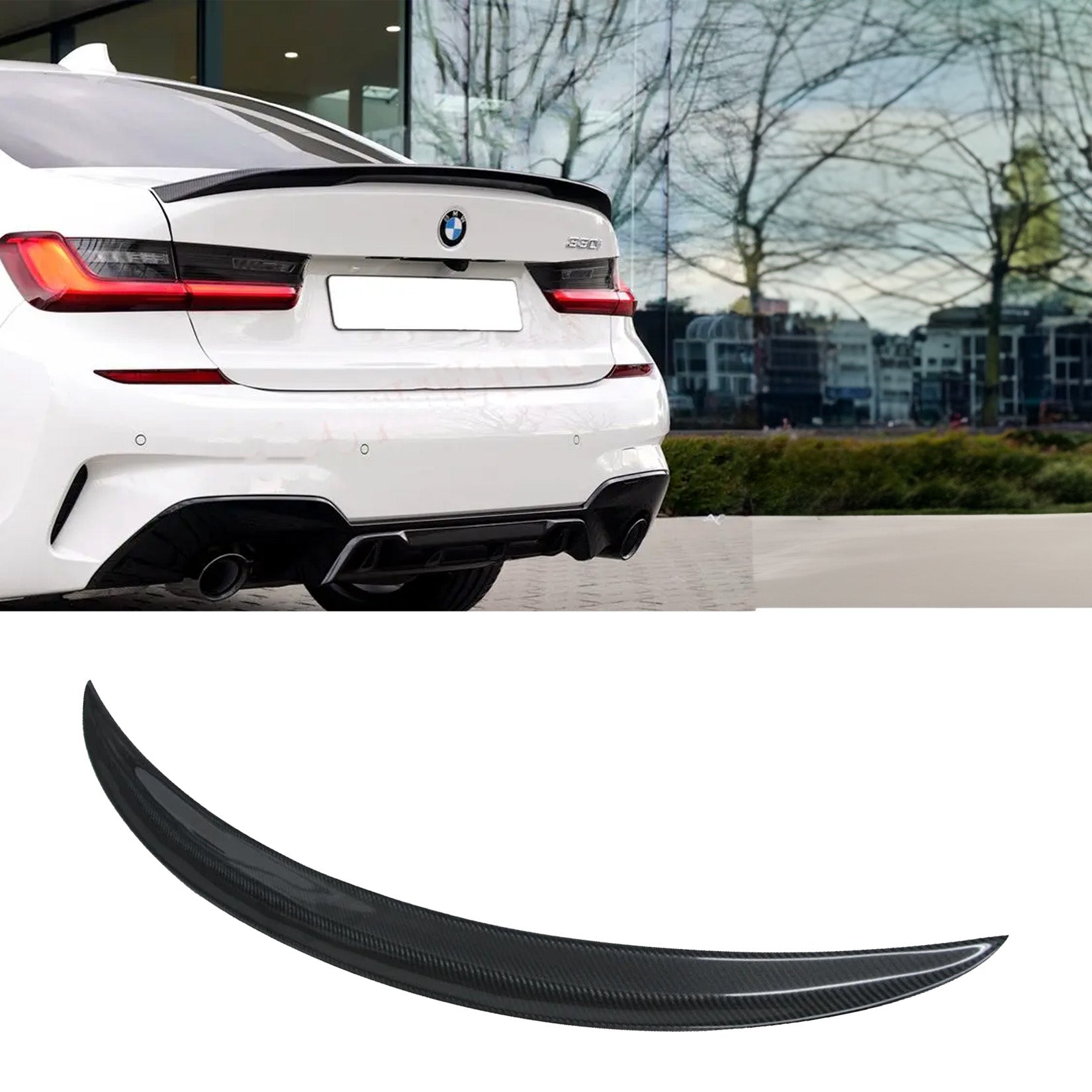 BMW 3 Series G20/G28 M-Performance Rear Spoiler In Carbon Look