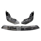 BMW 3 Series M Sport G20 2018 - 2022 (Pre - LCI) Gloss Black 3 - Piece Front Splitter V2