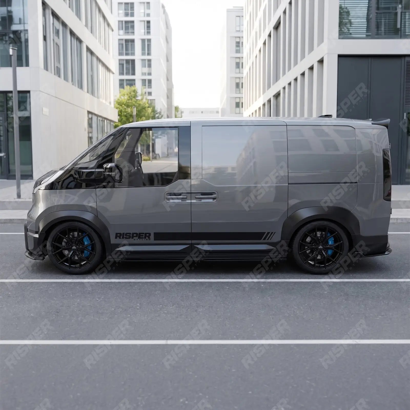 Gloss Black Aero Body Kit For Kia PV5 Cargo 2025+