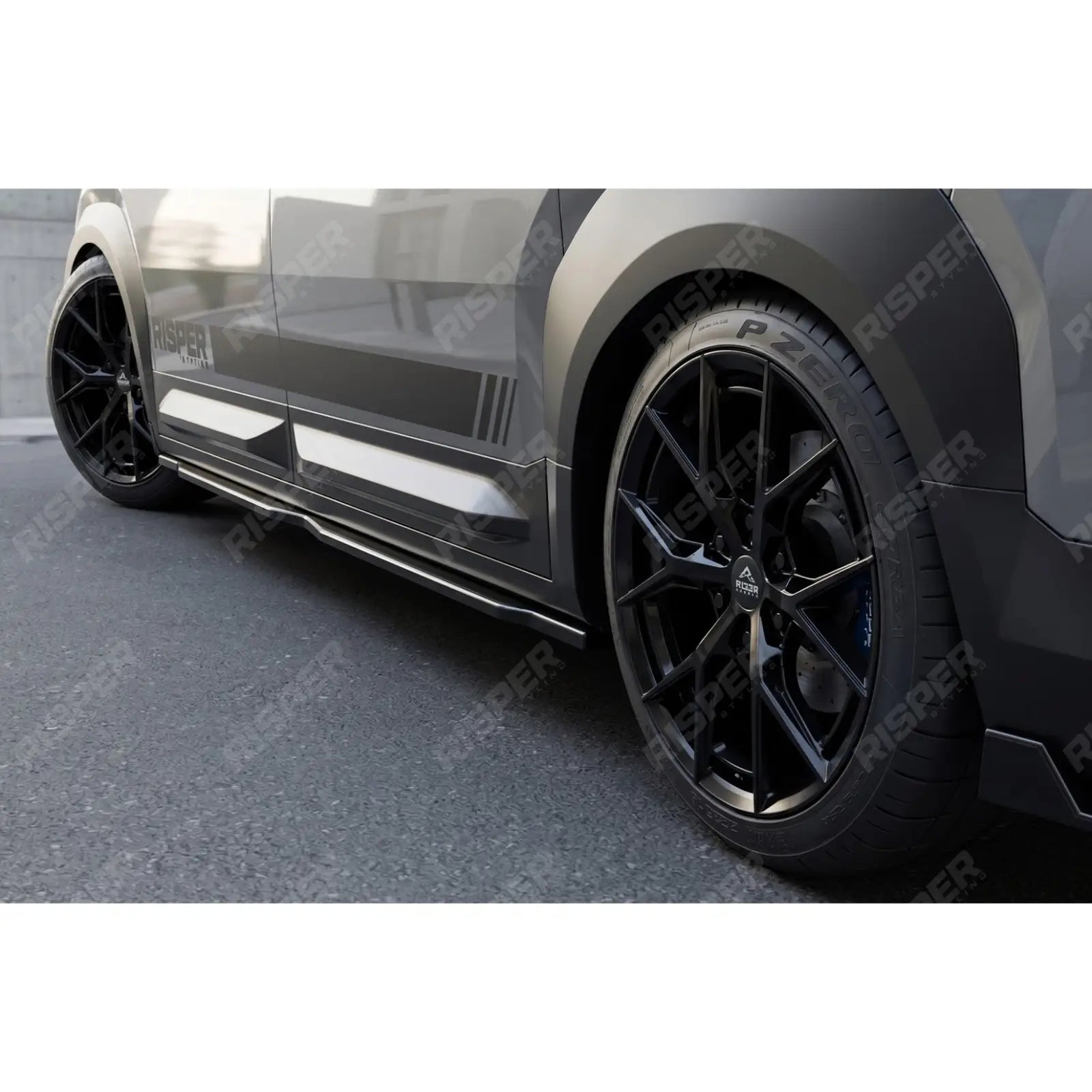 Gloss Black Aero Body Kit For Kia PV5 Cargo 2025+