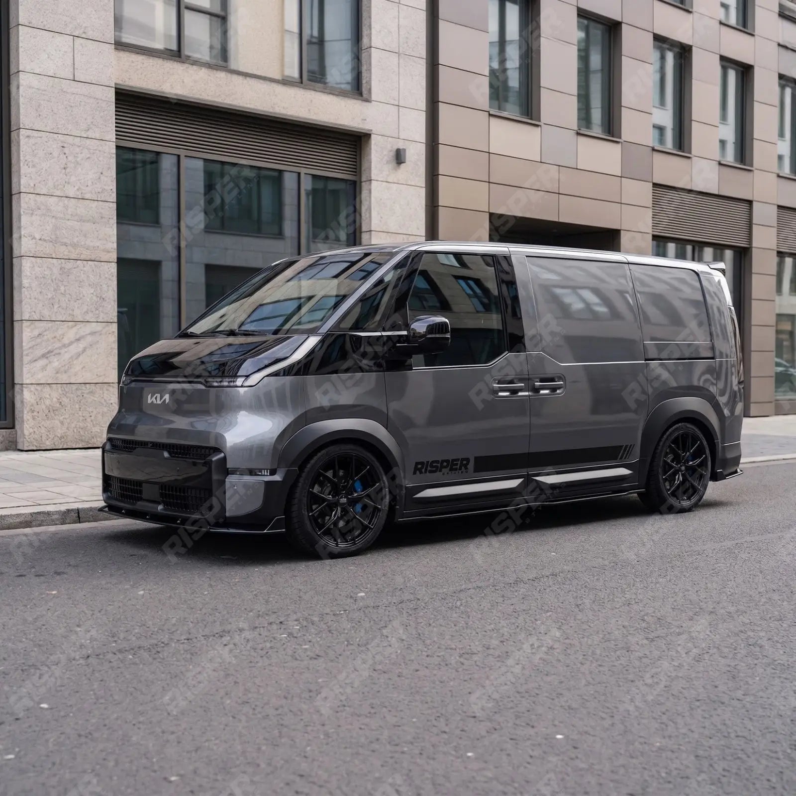 Gloss Black Aero Body Kit For Kia PV5 Cargo 2025+