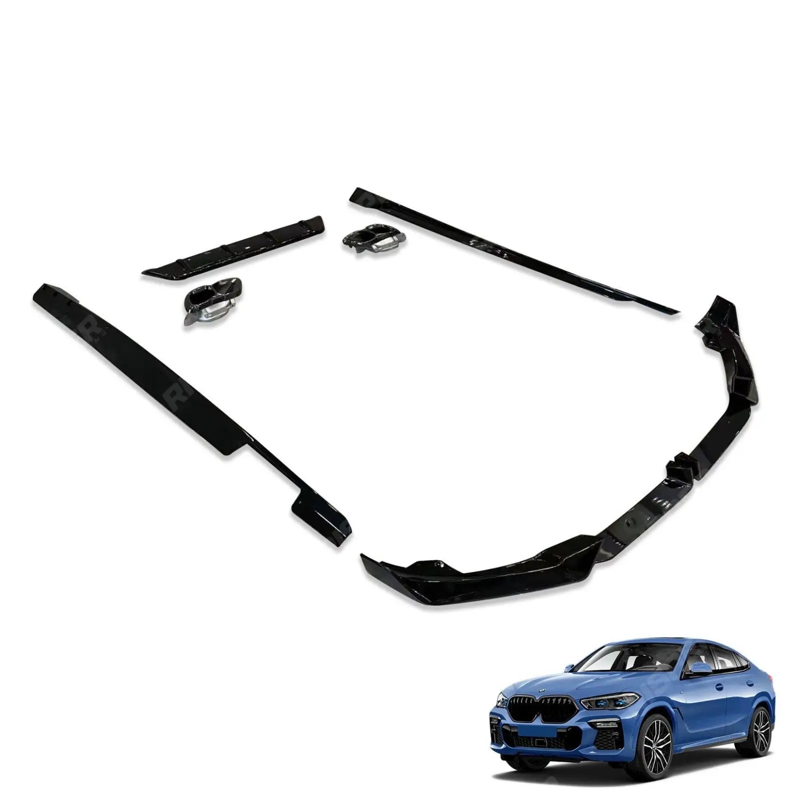 BMW X6 G06 LCI M Sport 2023+ Gloss Black Aero Kit by RISPER Main image
