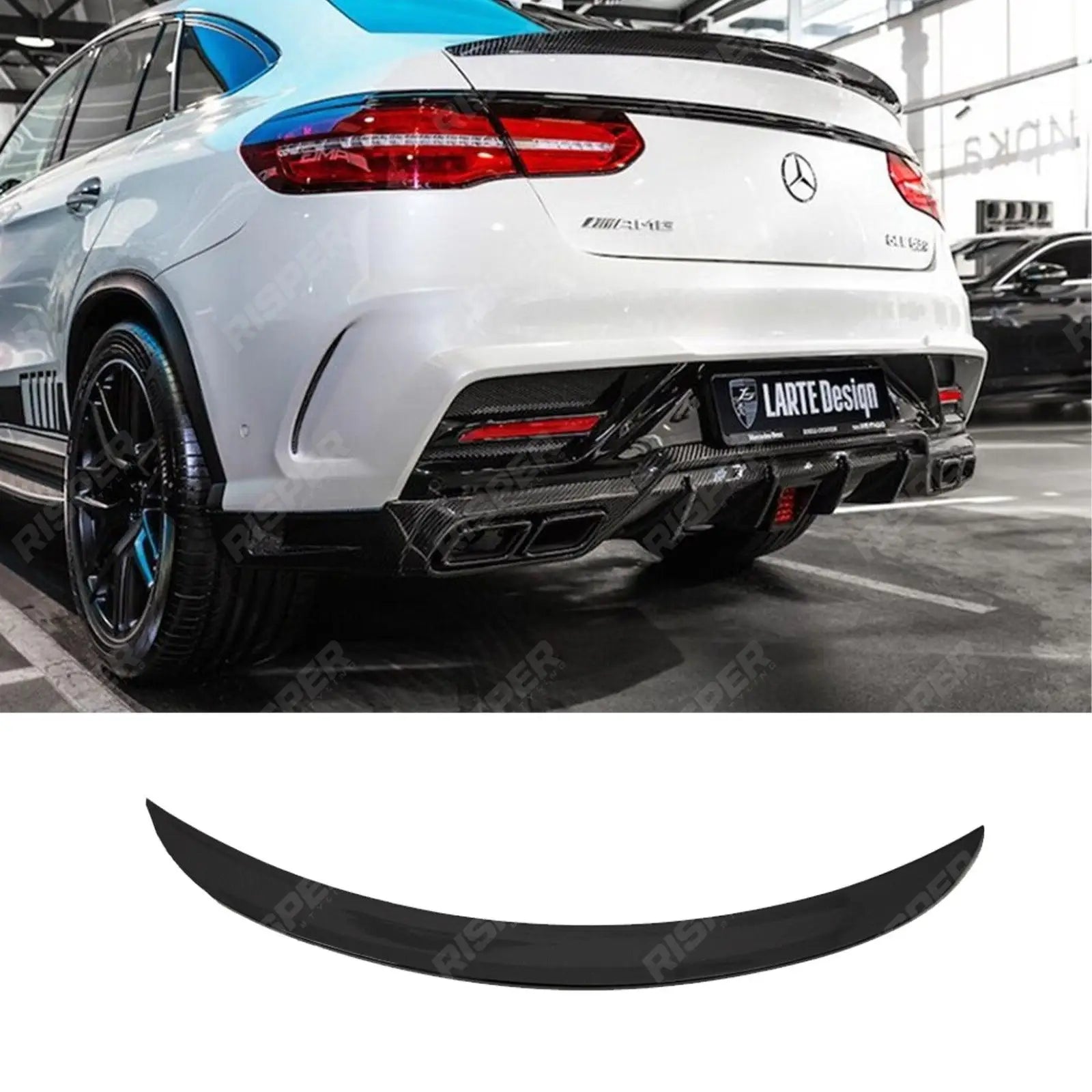 Mercedes GLE Coupe C292 2015 - 2019 - Gloss Black 'AMG Style' Rear Spoiler Main image