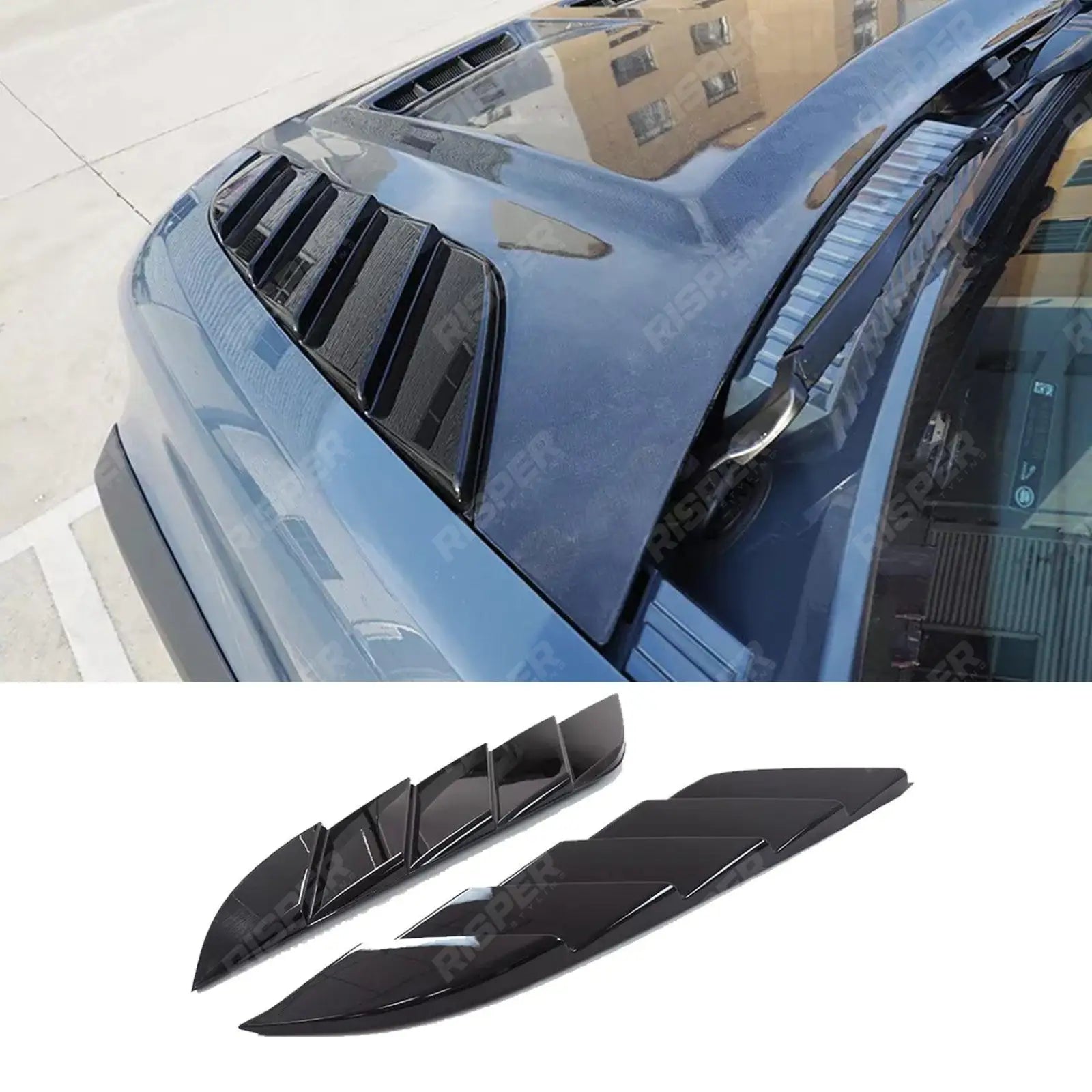 Land Rover Defender 130/110/90 L663 2020 - Gloss Black Bonnet Vent Covers Main image