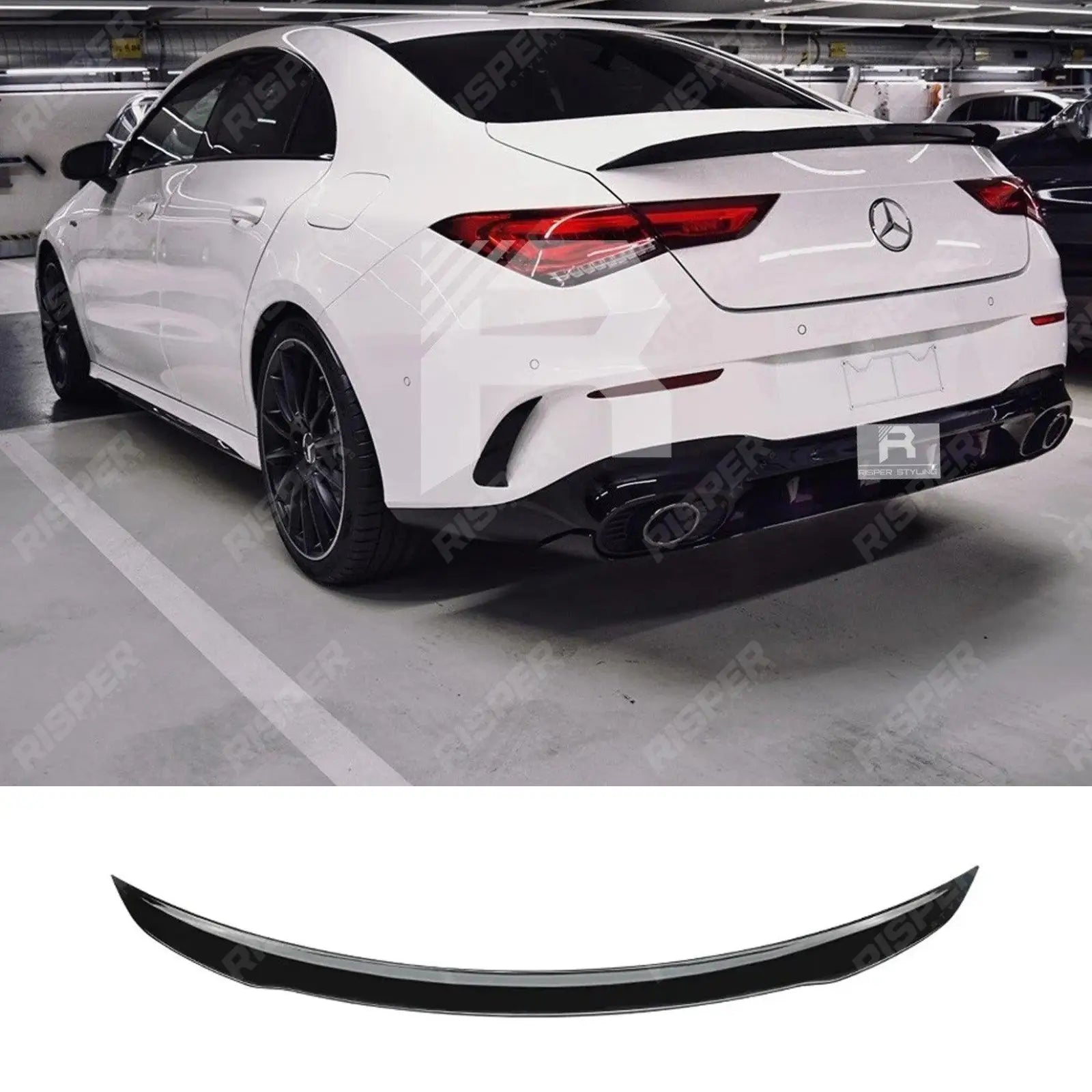 Mercedes CLA W118 2020+ Gloss Black 'CLA45S AMG Style' Rear Boot Spoiler Main image