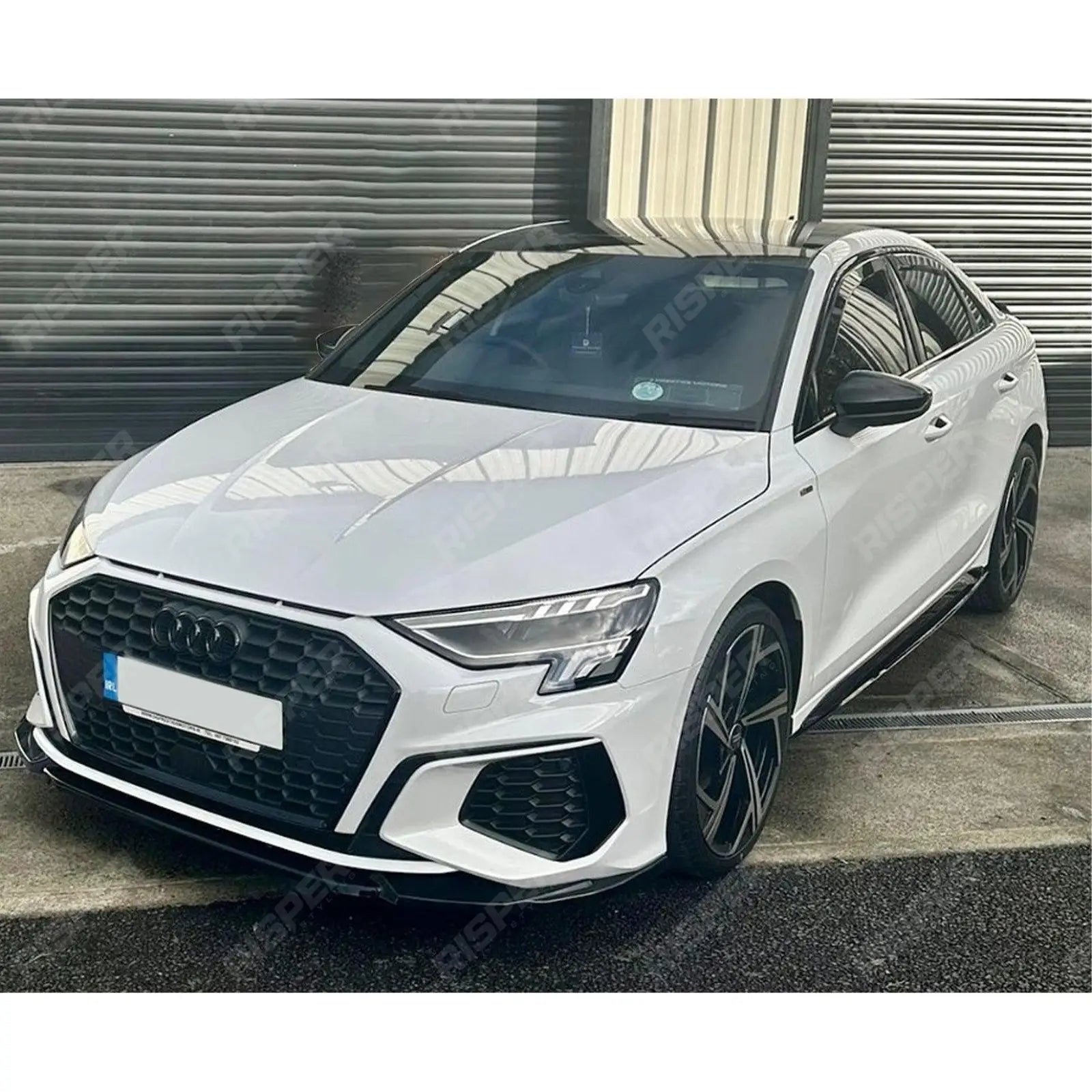 Gloss Black Front Splitter Lip For Audi A3 S Line / S3 8Y Hatch & Sportback 2021-2024 Secondary image