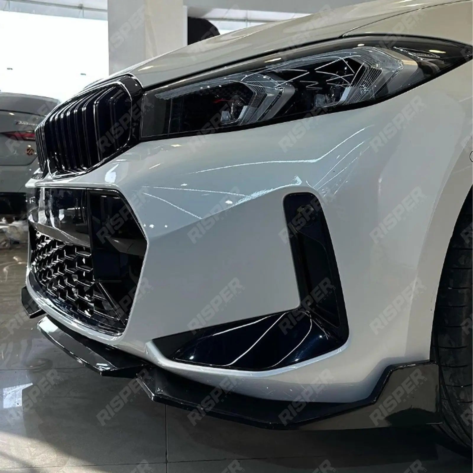 BMW 3 Series G20 LCI M Sport Facelift 2022+ Gloss Black Front Splitter Lip