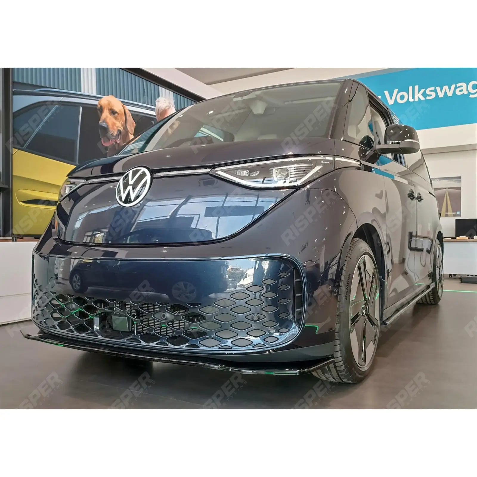 VW ID BUZZ 2021+ - Gloss Black Front Splitter Lip Main image