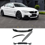BMW 4 Series F32 M Sport 2014-2020 Gloss Black Full Aero Body Lip Kit - Diffuser 00__00 Aero Kit