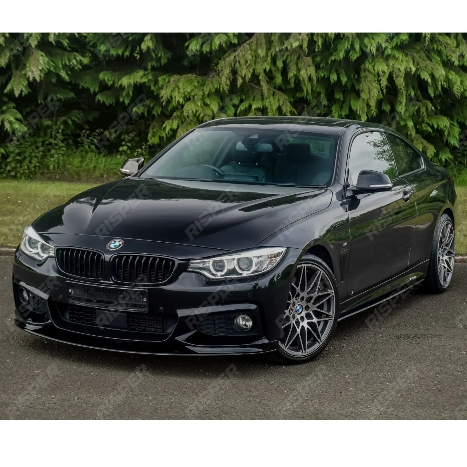 Gloss Black Full Aero Body Lip Kit Diffuser 00___ For BMW 4 Series F32 M Sport 2014-2020 Secondary image