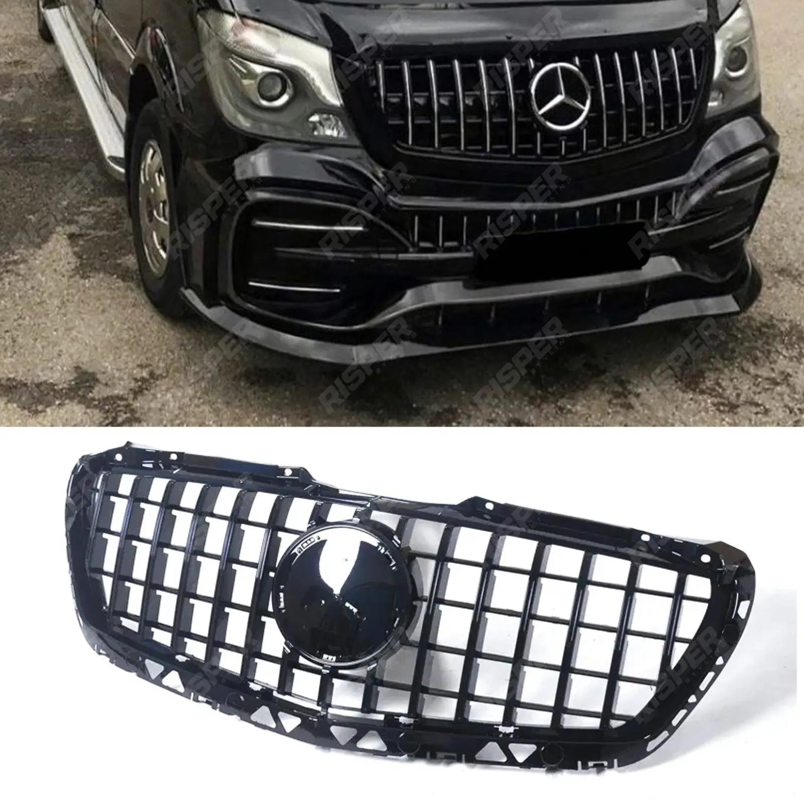 Mercedes Sprinter W906 2014 - 2017 - Gloss Black GT Front Grill Main image