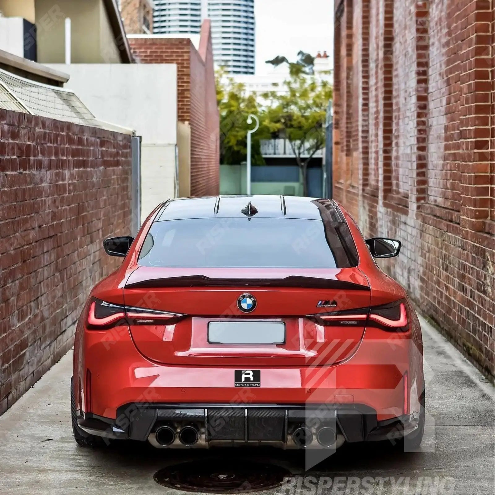 BMW 4 Series G22 M4 G82 2 - Door - Gloss Black PSM Style Duck Tail Spoiler