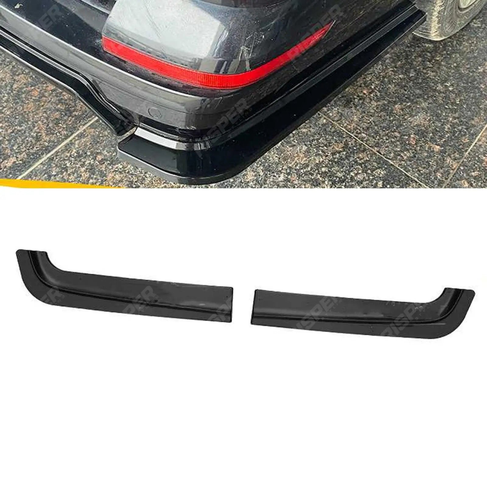 Volkswagen Transporter T6 2015 - 2019: Gloss Black Rear Bumper Splitters