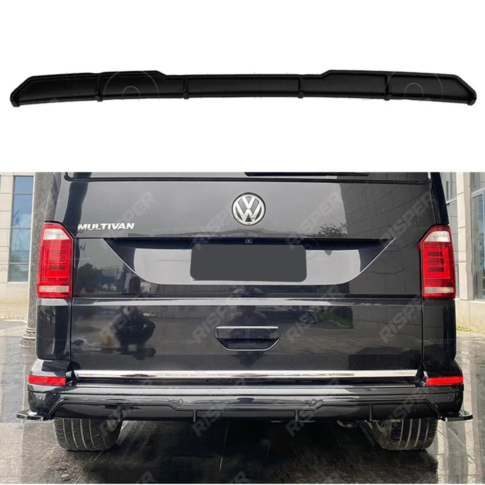 Volkswagen Transporter T6 2015 - 2019: Gloss Black Rear Central Diffuser Main image
