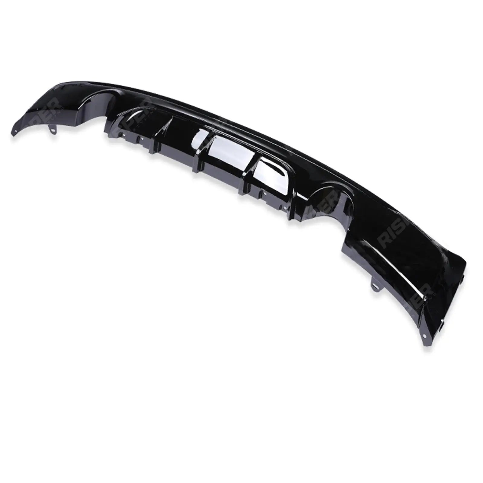 Gloss Black Rear Diffuser Dual Single Exit For BMW 2 Series F22 M Sport 2013-2018 Secondary image