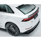 Audi Q8 S Line 2023+ Gloss Black Rear Diffuser & Side Splitters Front Splitter
