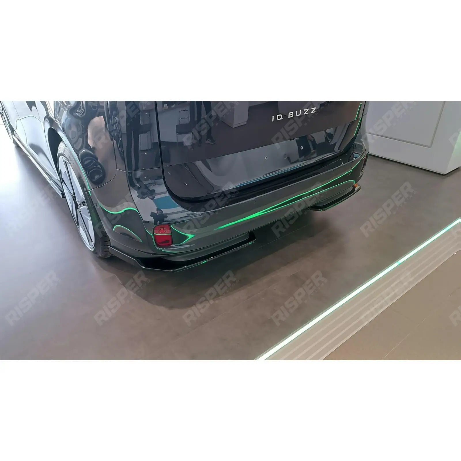VW ID BUZZ 2021+ - Gloss Black Rear Diffuser Splitter Main image