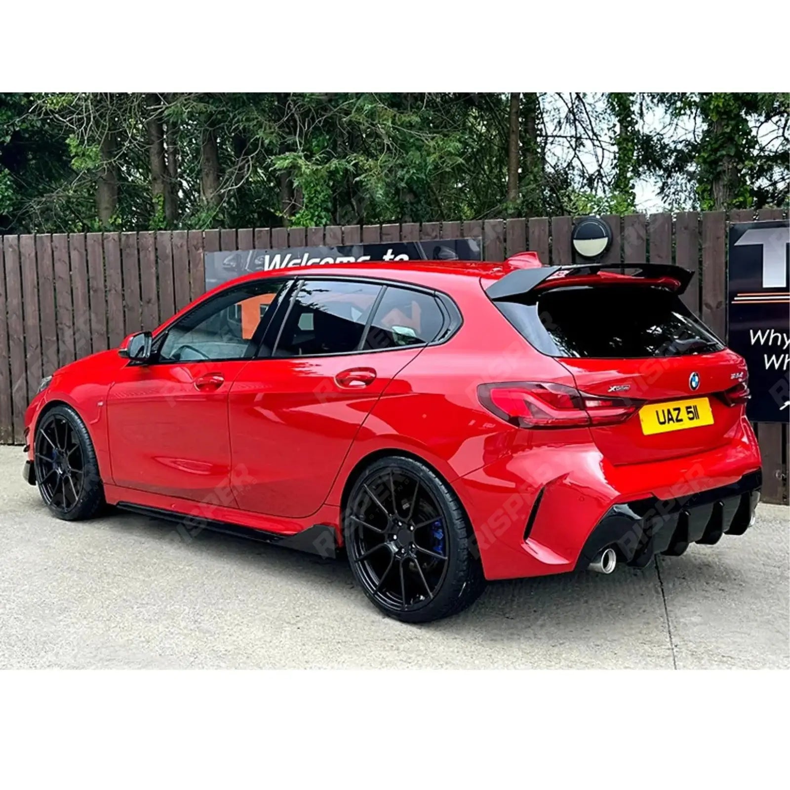 Gloss Black Rear Roof Spoiler For BMW 1 Series F40 M Sport 2018-2024 Secondary image
