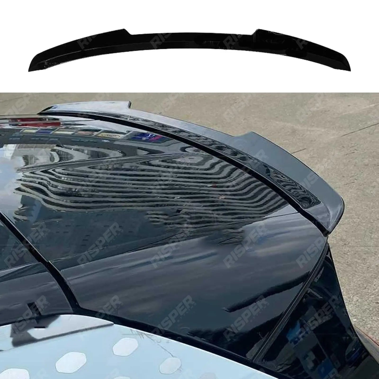 Volkswagen ID.3 2019+ - Gloss Black Rear Spoiler Cap Main image