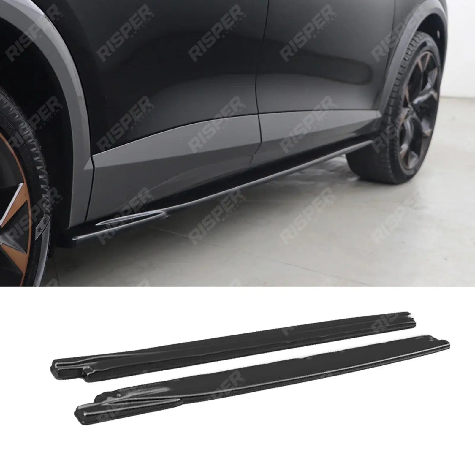 Cupra Formentor 2020+ Gloss Black Side Skirt Splitters Main image