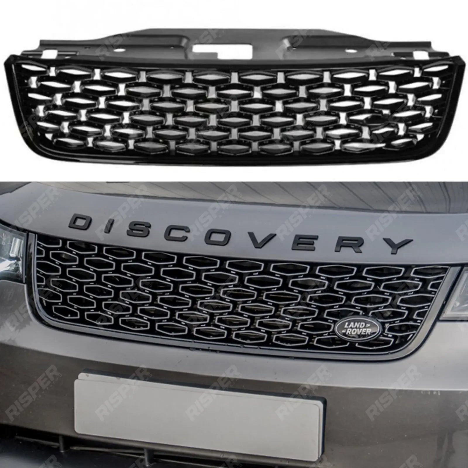 Land Rover Discovery 5 Dynamic Front Grill - Gloss Black Main image