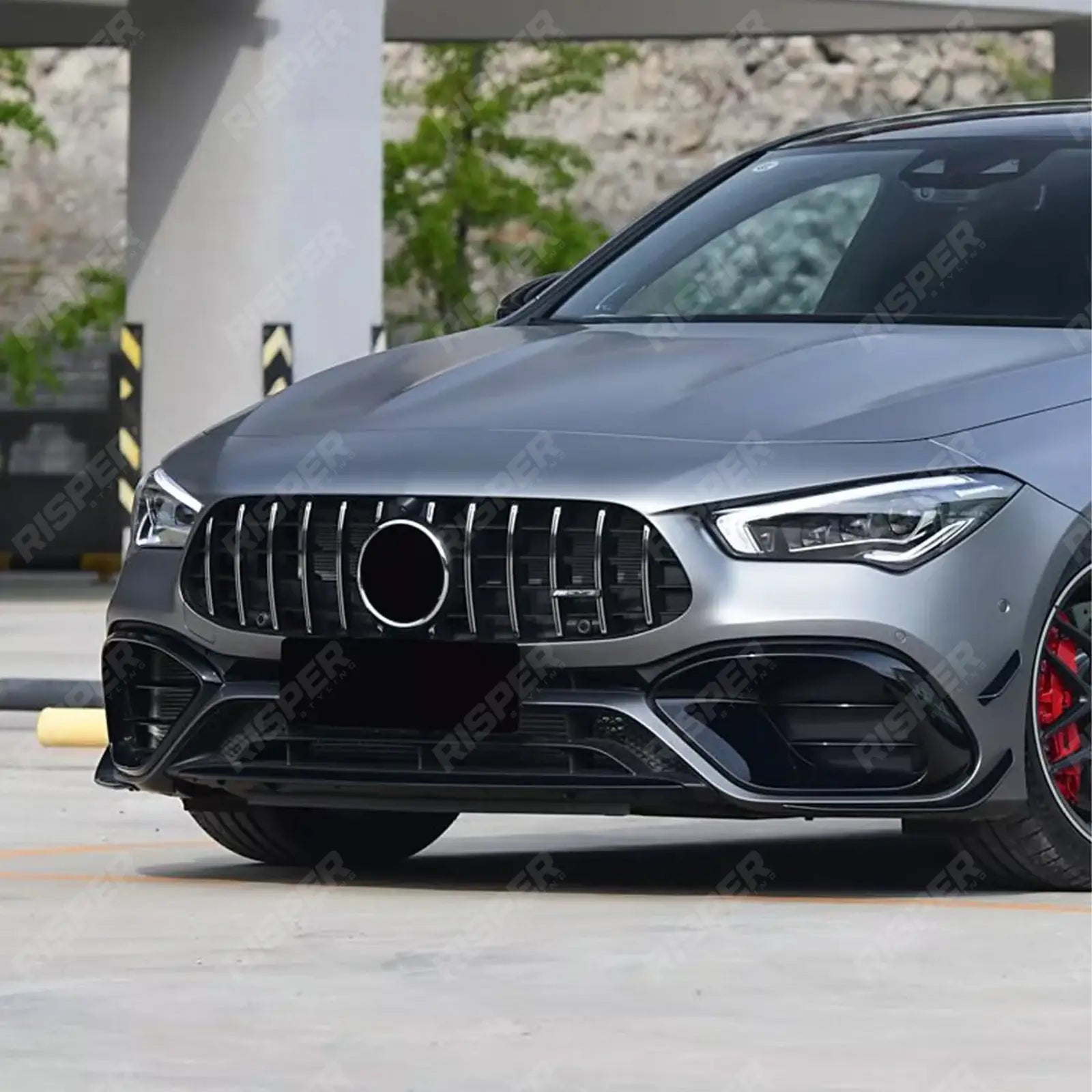 GT Grill in Black & Silver For Mercedes CLA C118 2020+ - Grilles