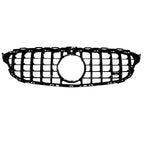 GT Grille GRL Look In Gloss Black (Camera Compatible) For Mercedes C205 W205 2015-2018 - Grilles