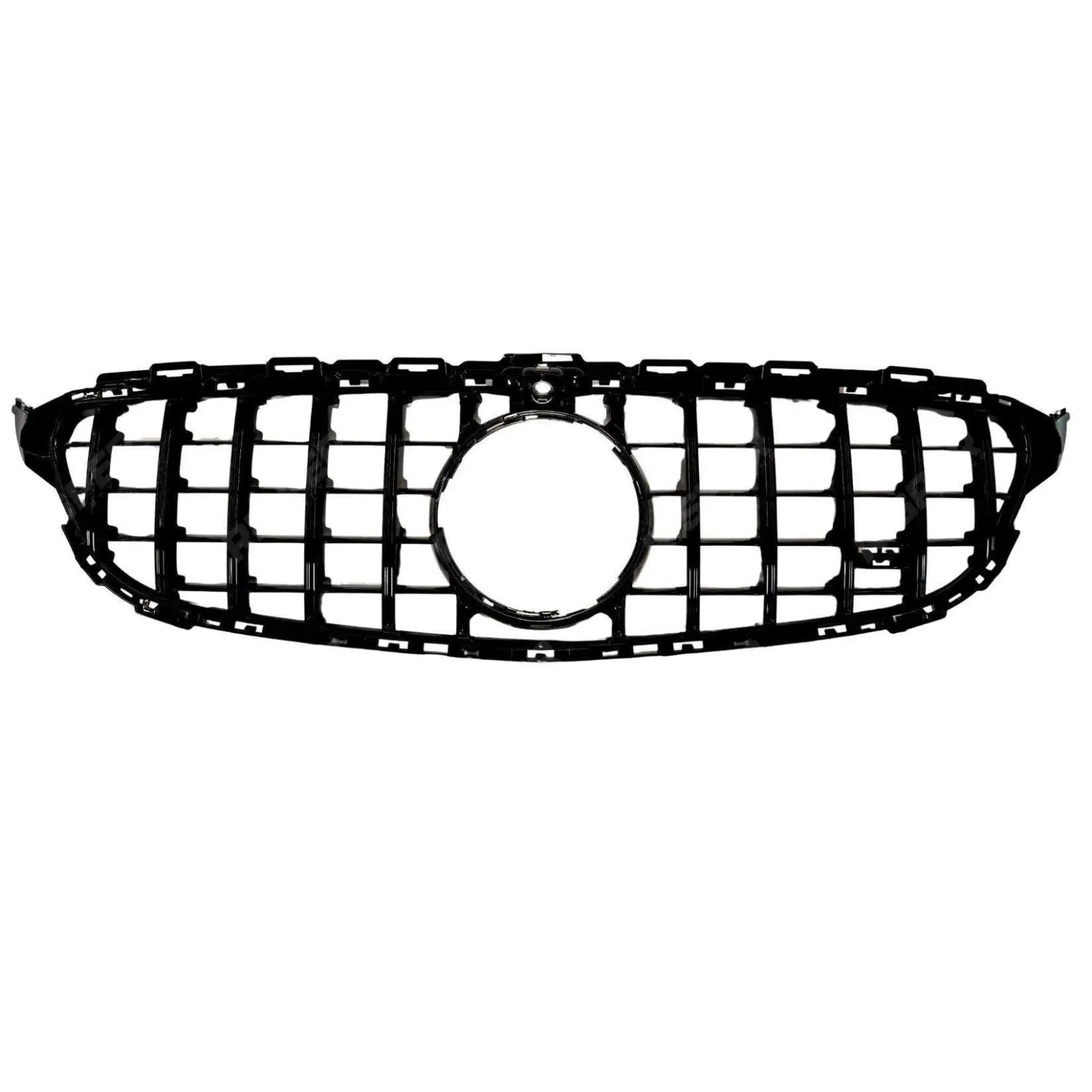 GT Grille GRL Look In Gloss Black (Camera Compatible) For Mercedes C205 W205 2015-2018 - Grilles Main image